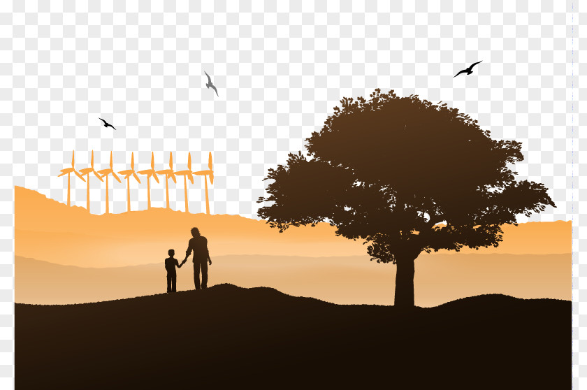 Vector Tree Parents Day Icon PNG