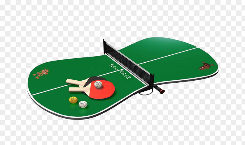 Cartoon Folding Table Tennis Pong Racket PNG