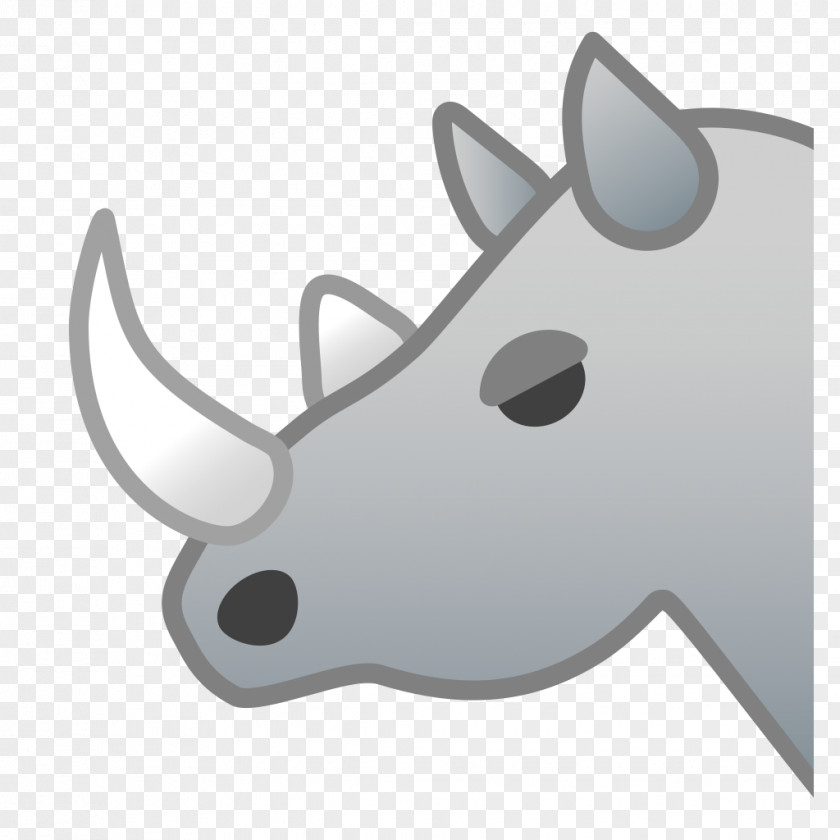 Emoji Rhinoceros Clip Art PNG