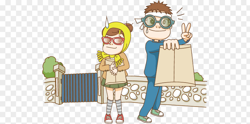 Shopping For Men And Women Student Estudante Illustration PNG