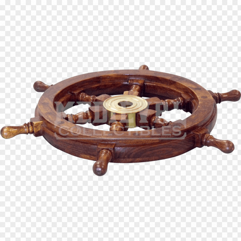 Wooden Wheel Brass Ship's Wood Ship Model PNG