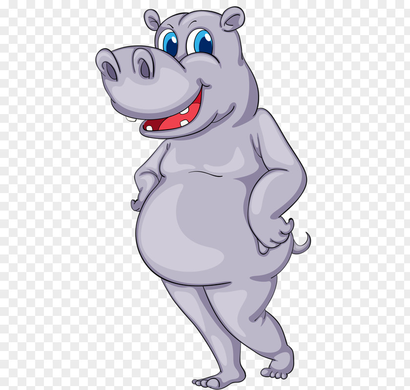 Akimbo Hippo Hippopotamus Rhinoceros Clip Art PNG