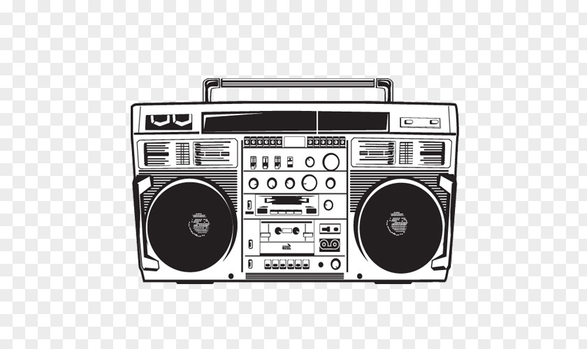 Boombox Drawing Stereophonic Sound PNG