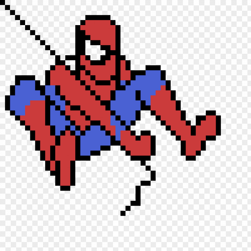 Deadpool Pixel Art Spiderman Spider-Man Drawing Minecraft PNG