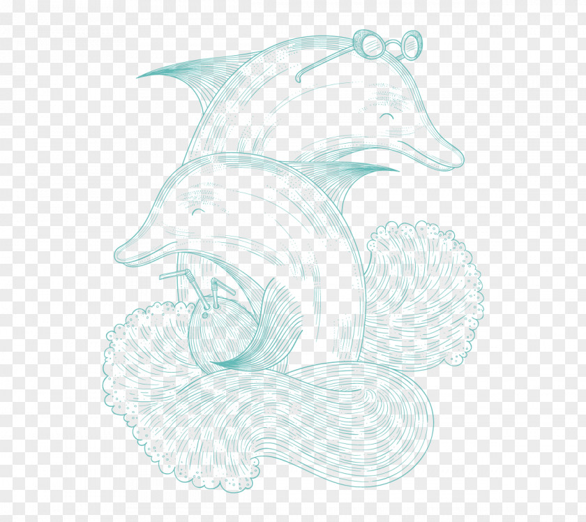 Lazy Sketch Marine Mammal Illustration Carnivores PNG