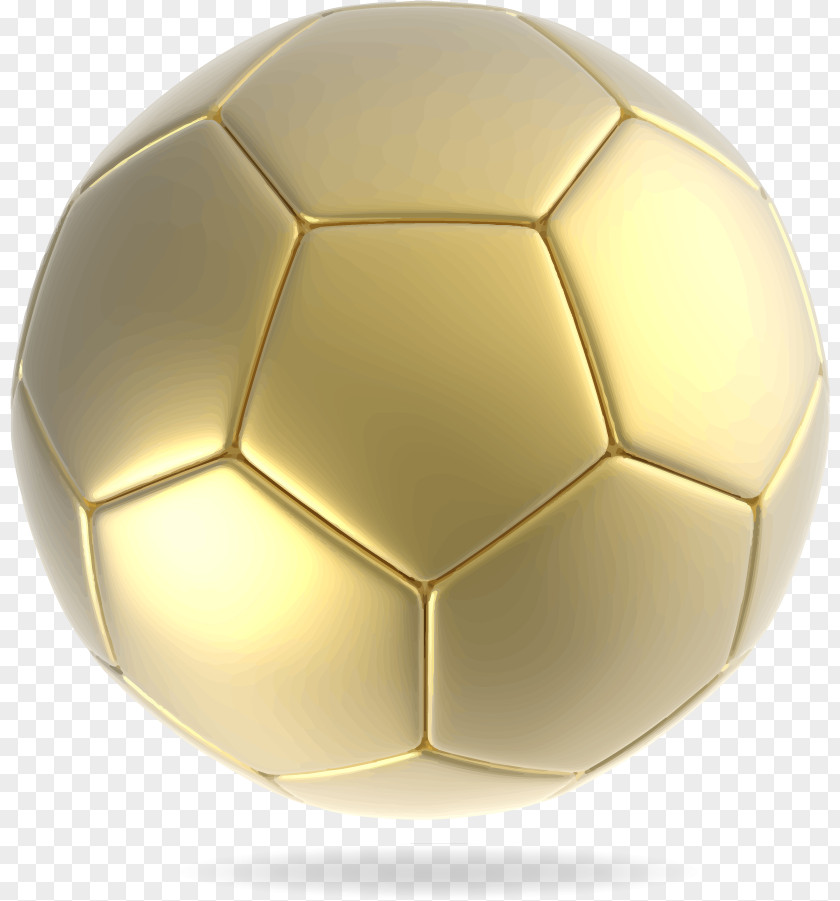 Simulation Of Vector Gold Football Player Kick-off PNG