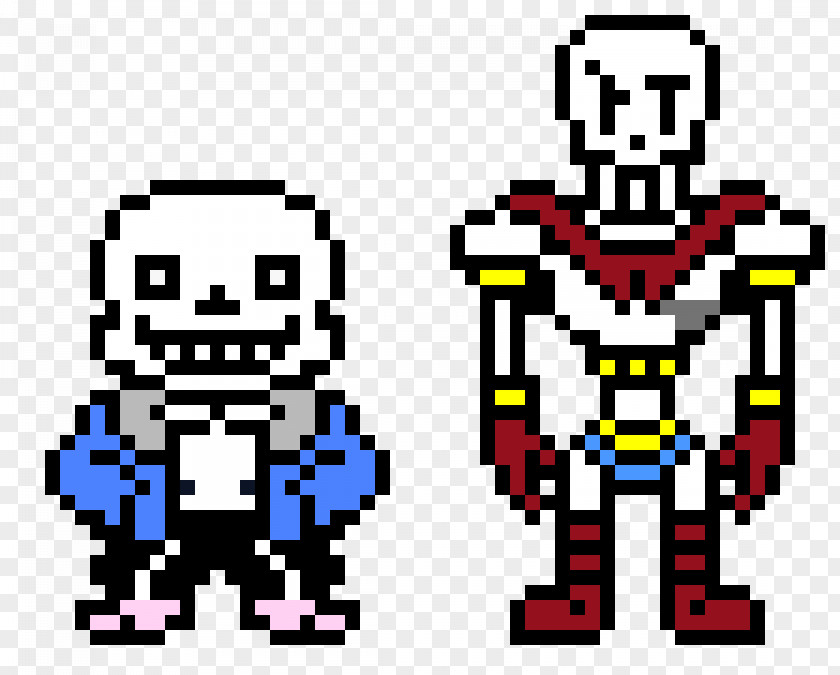 Papyrus Sprite Sans Undertale Pixel Art PNG