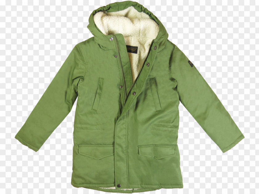 Combat Green Jacket With Hood Finger In The Nose Parca Lining PNG
