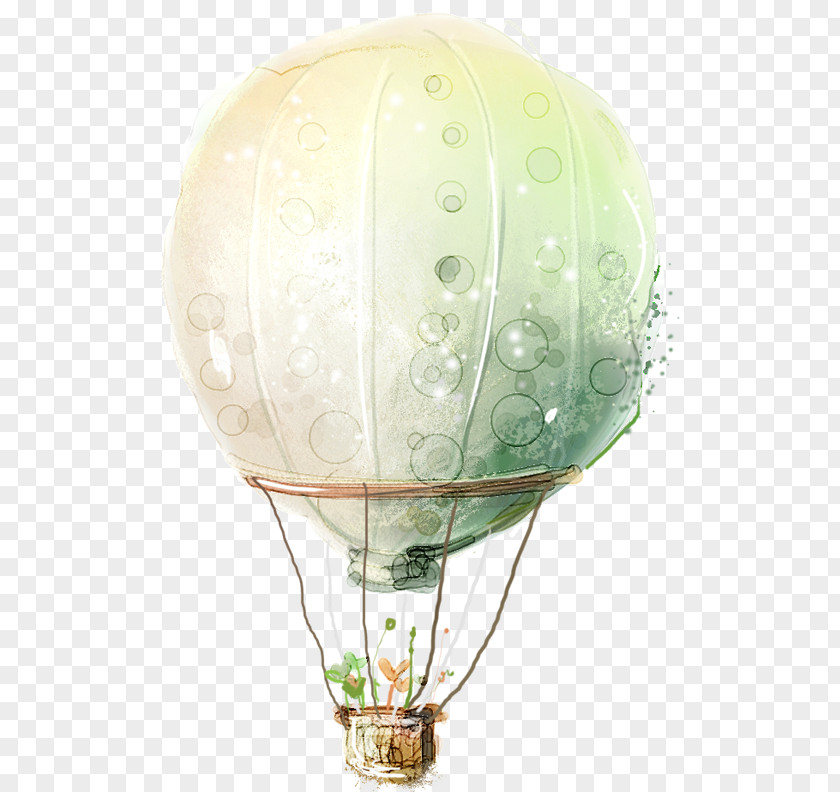 Hand-painted Cartoon Hot Air Balloon Drawing PNG