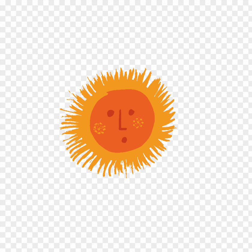 Q Version Of The Sun Avatar Emoticon Logo Circle Wallpaper PNG