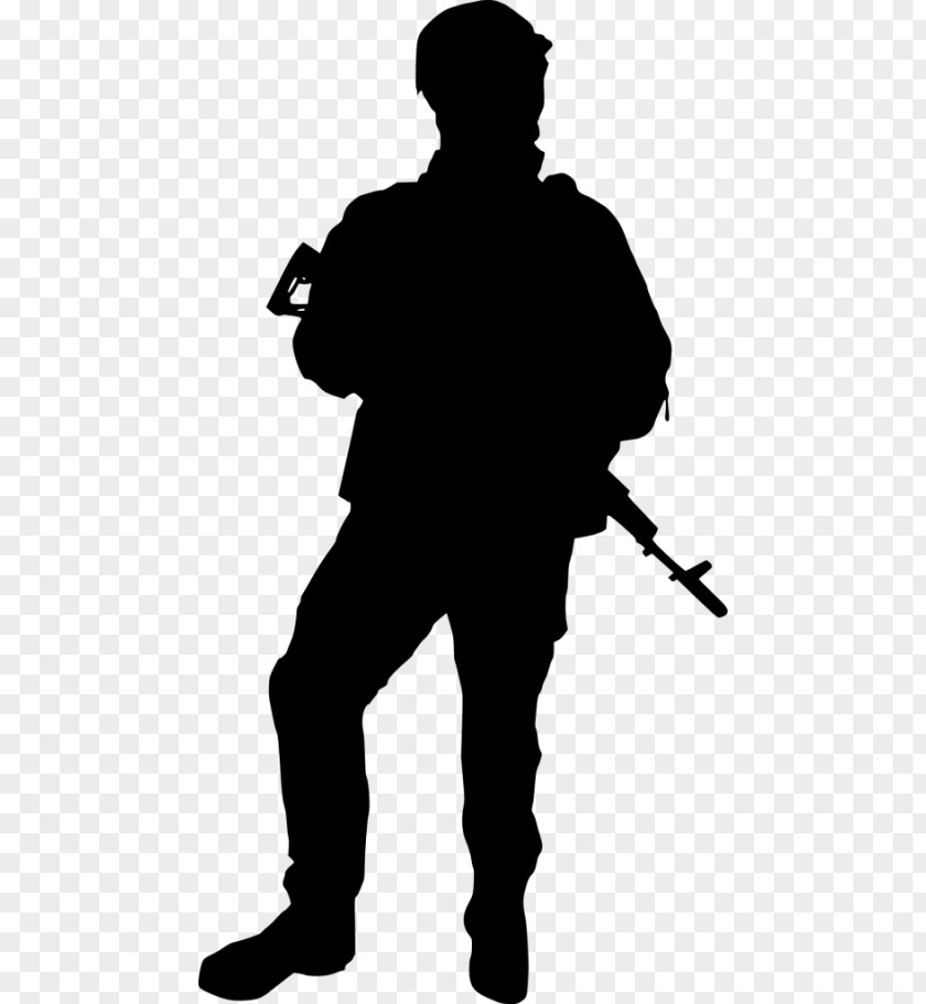 Soldier Silhouette Clip Art PNG