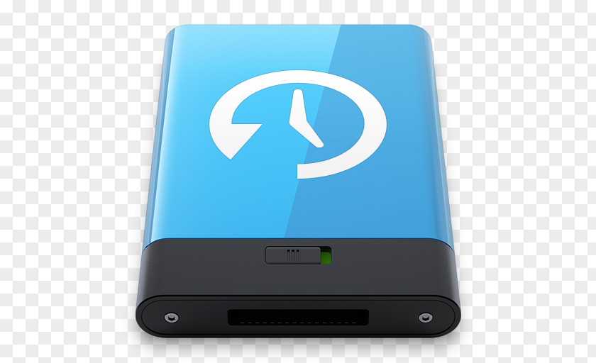 Blue Time Machine W Electronic Device Gadget Multimedia PNG