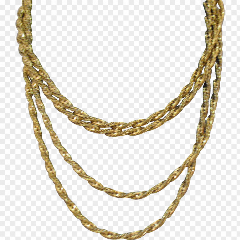 Gold Chain Earring Necklace Jewellery PNG