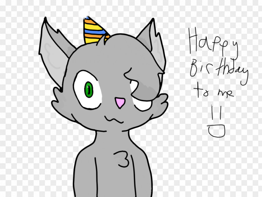 Happy Birthday To Me Whiskers Kitten Cat Mammal Clip Art PNG