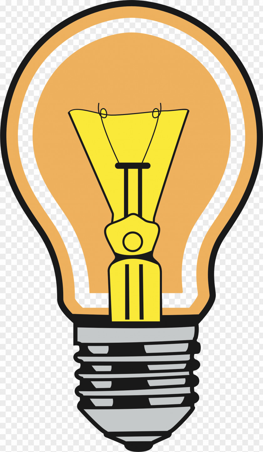 Incandescent Light Bulb Clip Art PNG