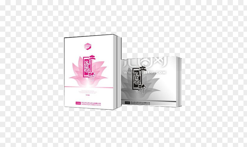 Mask Packing Box Perfume Brand Pattern PNG