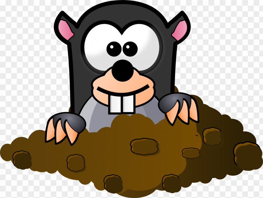 Panda Mole Cartoon Clip Art PNG