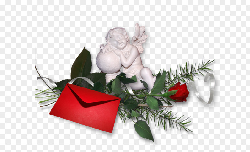 Rose Santa Claus Wish Gift PNG