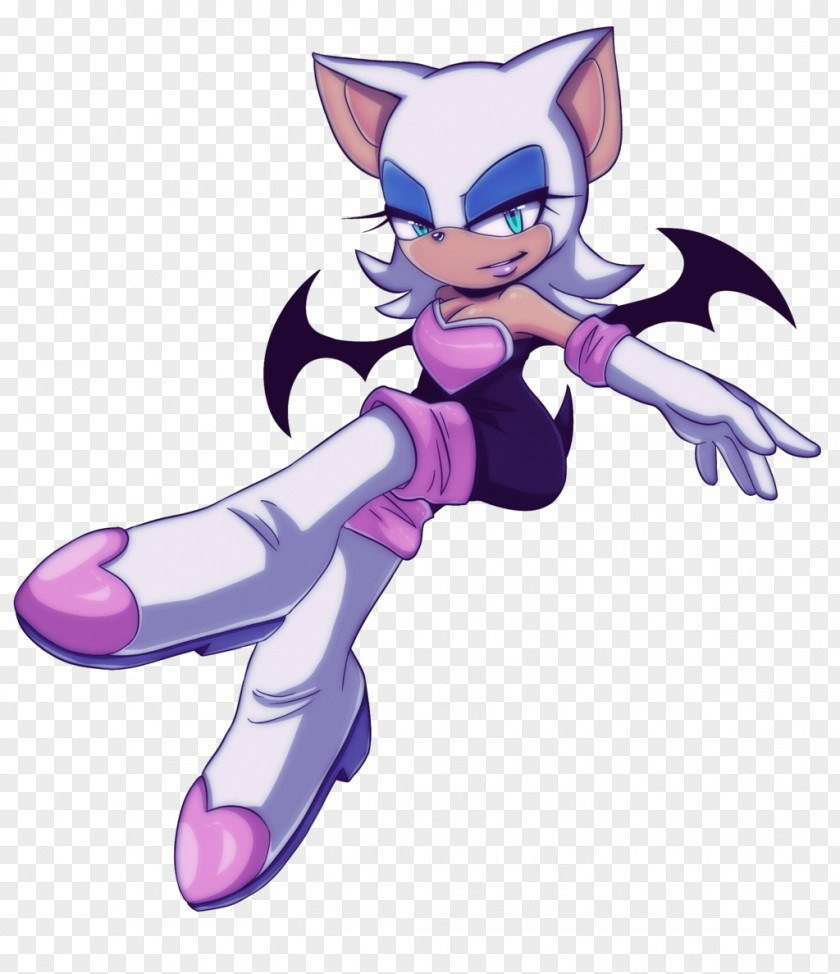 Sonic The Hedgehog Rouge Bat Fan Art PNG