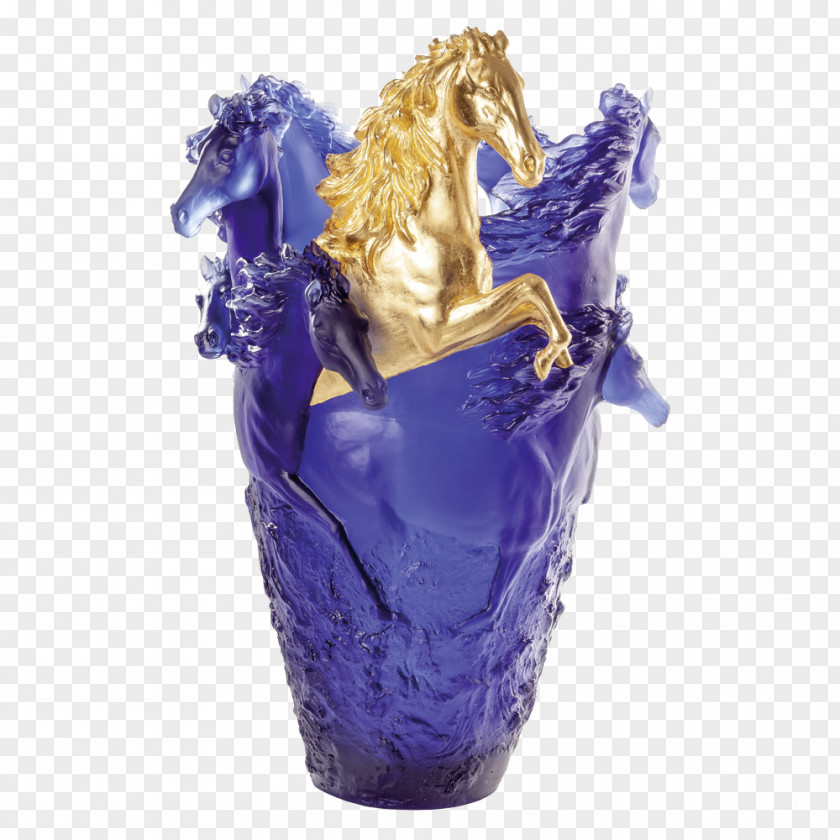 Vase Horse Harrods Daum Glass PNG