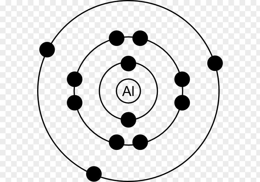 Aluminum Cliparts Aluminium Bohr Model Atom Electron Lewis Structure PNG