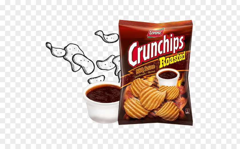 Barbecue Sauce Ribs Potato Chip Crunchips PNG