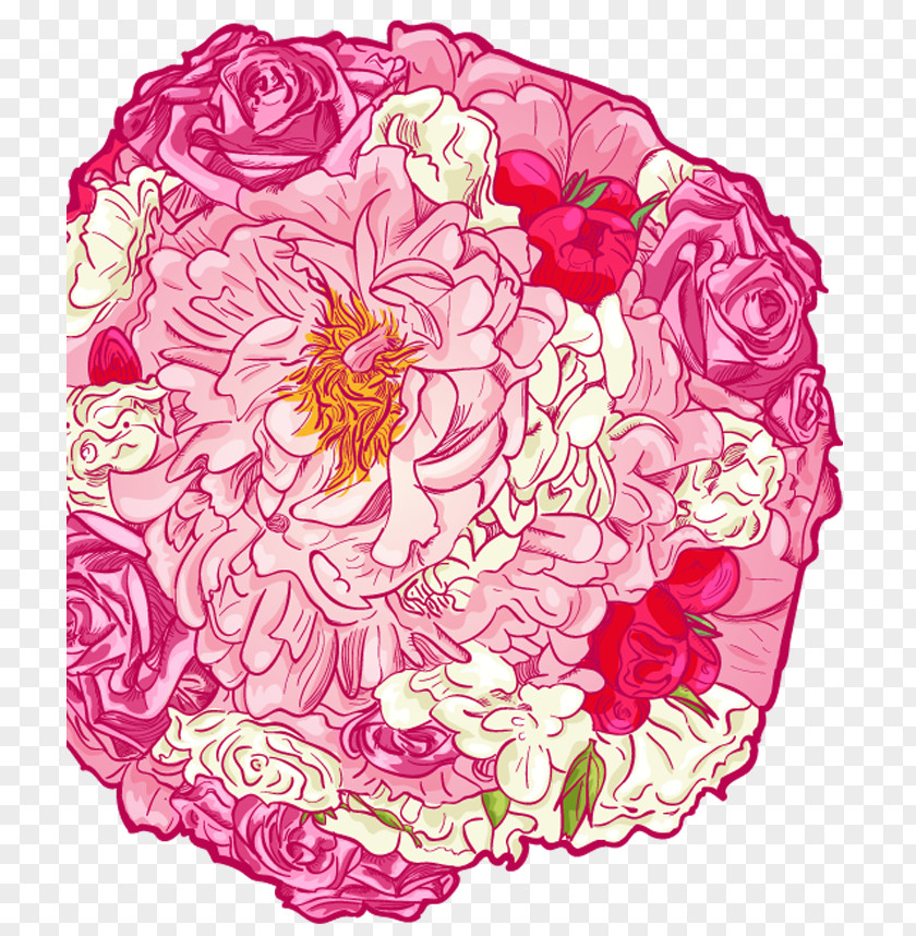 Durazno Garden Roses Floral Design Cut Flowers Cabbage Rose PNG