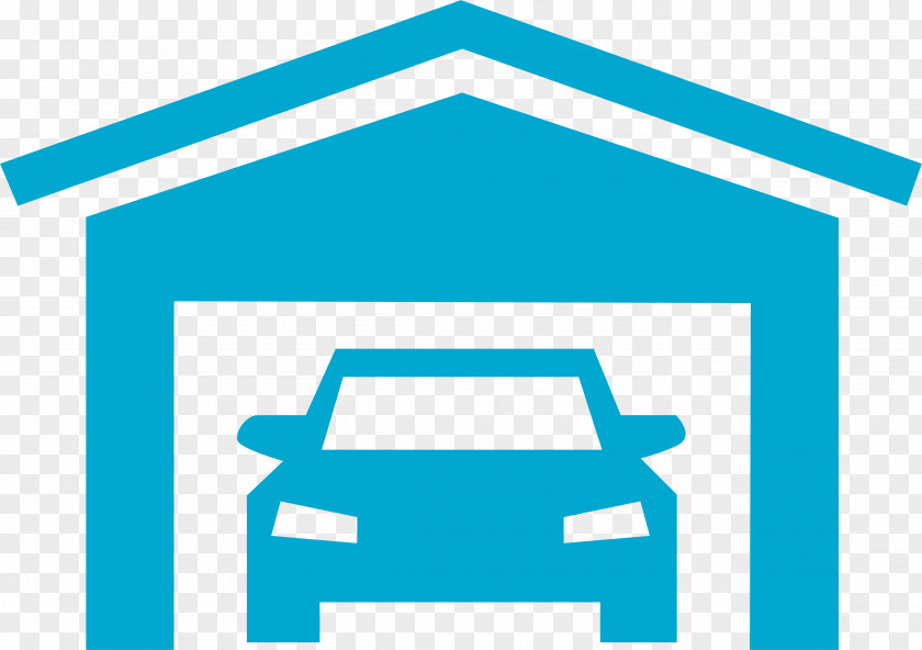 Electric Blue Turquoise House Cartoon PNG