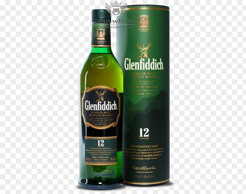Glenfiddich Scotch Whisky Single Malt Speyside Whiskey PNG