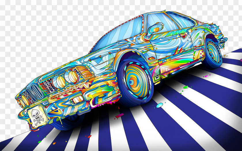 Hand-painted Cool Car PNG cool car clipart PNG