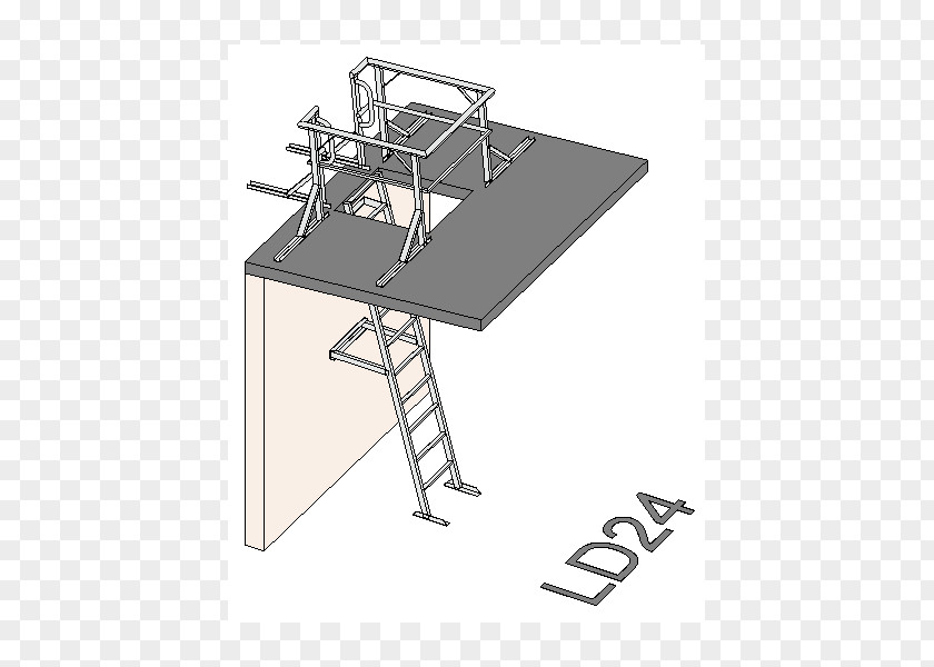 Ladder Safety Line Angle PNG