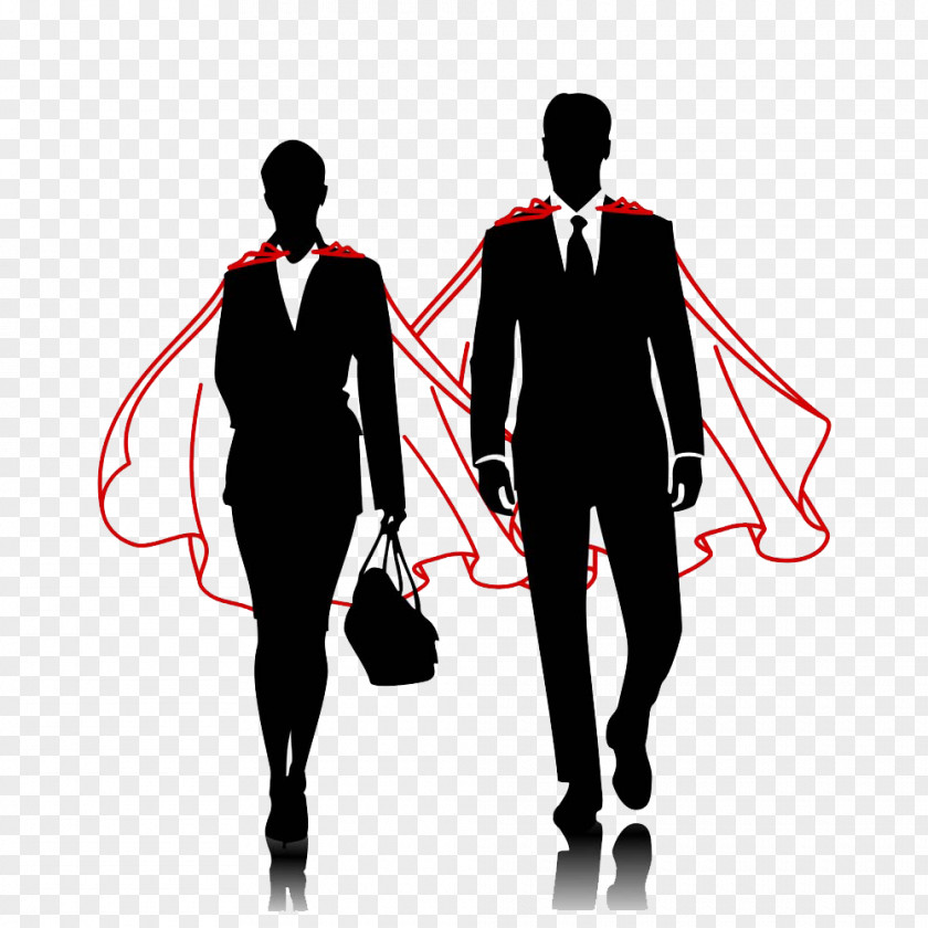 Business Men And Women Superhero Businessperson PNG