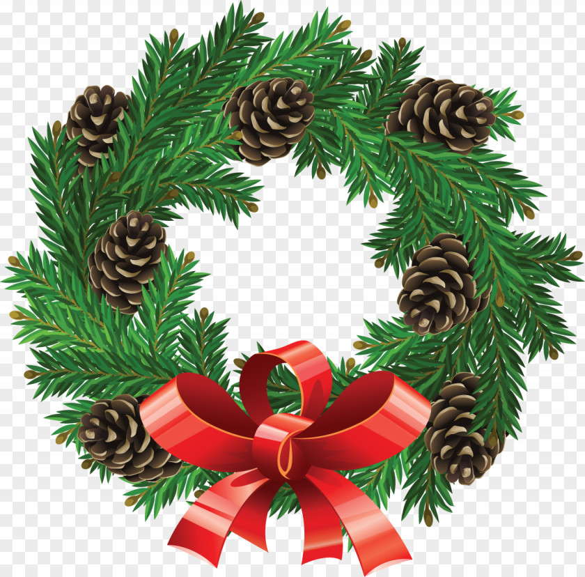 Garland Wreath Christmas Clip Art PNG
