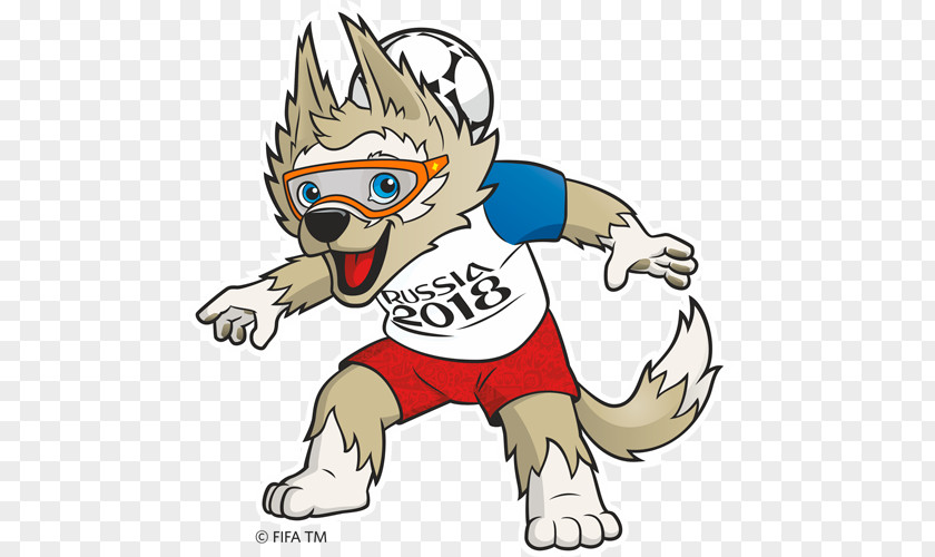 Russia 2018 World Cup Zabivaka FIFA Official Mascots PNG