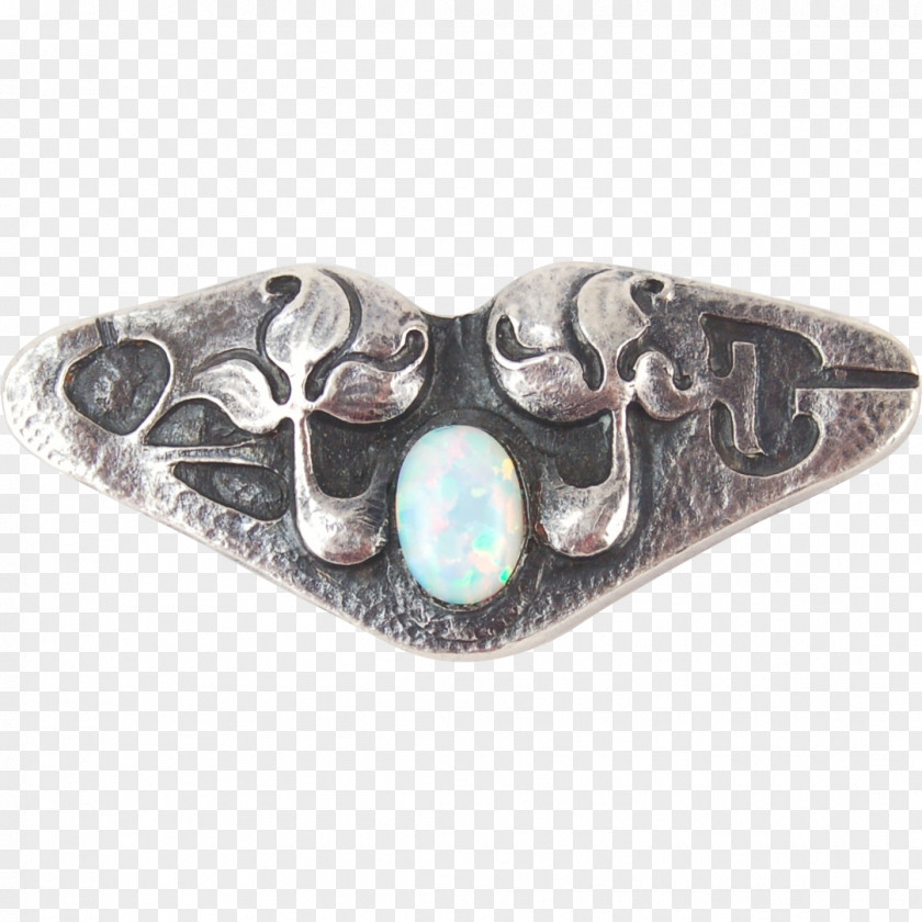Silver Turquoise Brooch Cabochon Sterling PNG