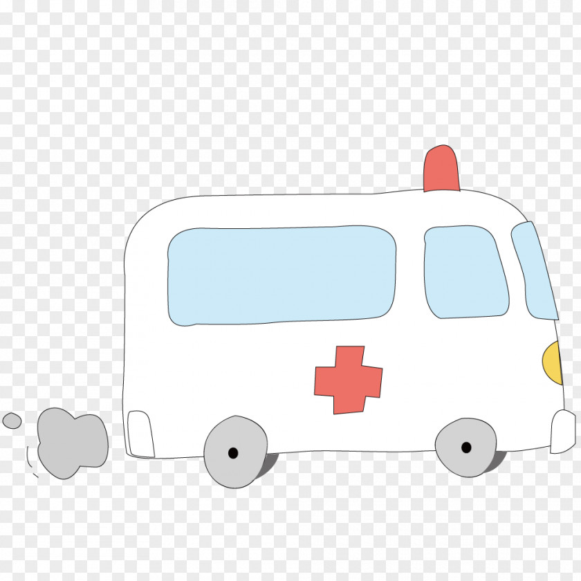 Vector Ambulance To Hospital PNG