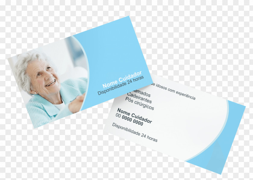 Credit Card Business Cards Old Age Caregiver Cardboard PNG