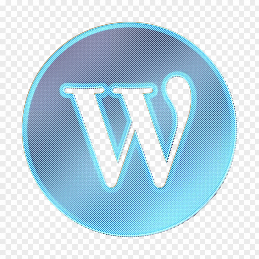 Electric Blue Azure Circle Icon Gradient PNG