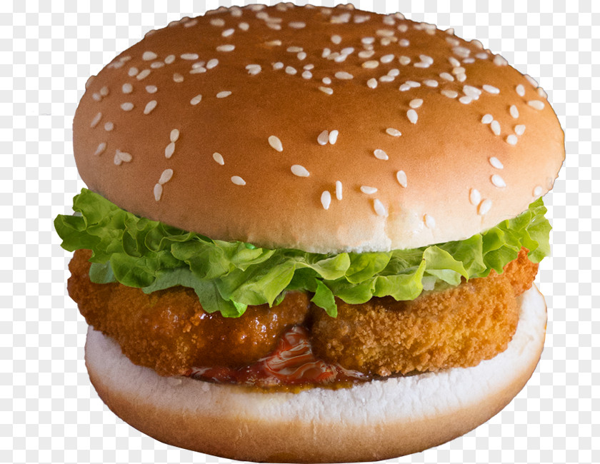 Chicken Burger Cheeseburger McDonald's Big Mac Fried Fast Food PNG