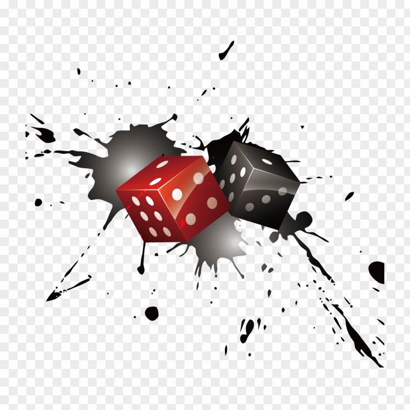 Ink And Dice Graphic Design Brush PNG