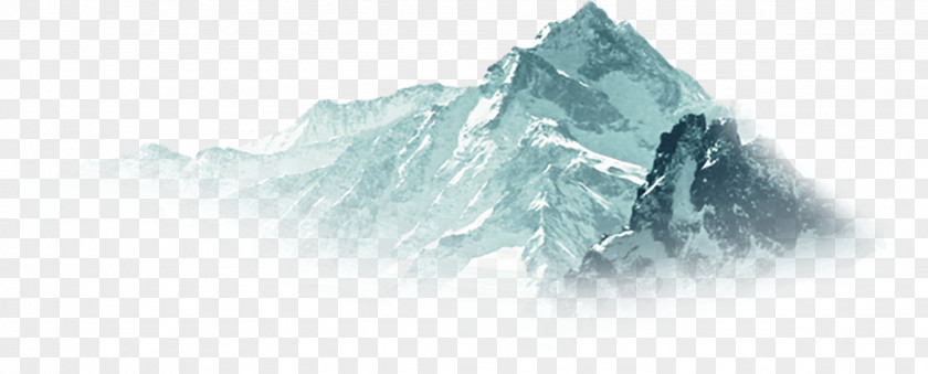 Snowy Decoration Mountain Clip Art PNG
