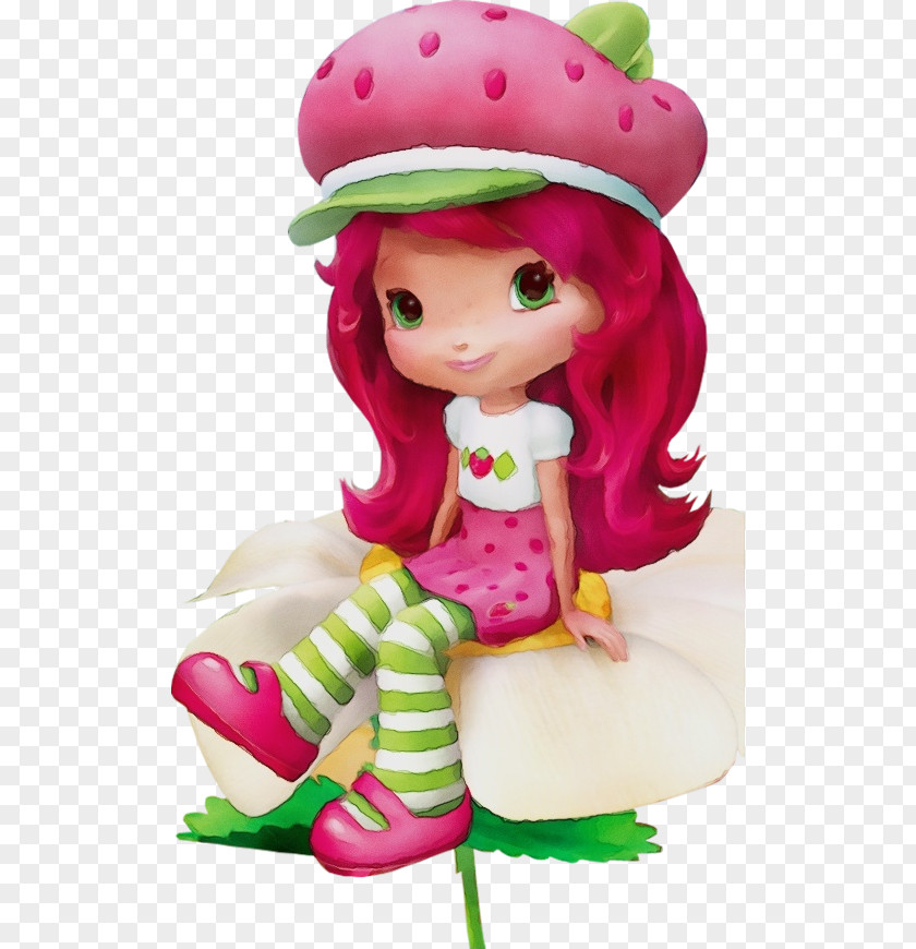 Action Figure Plant Toy Pink Doll Cartoon Figurine PNG