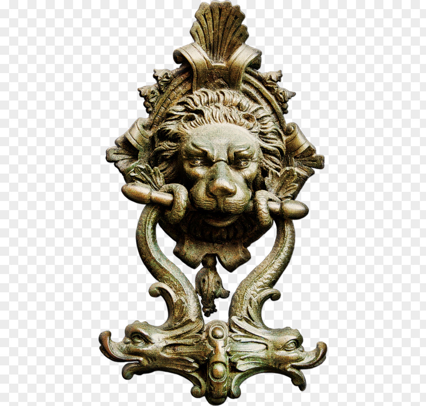 Brass Lion Head Door Handle Lionhead Rabbit Lions Gate PNG