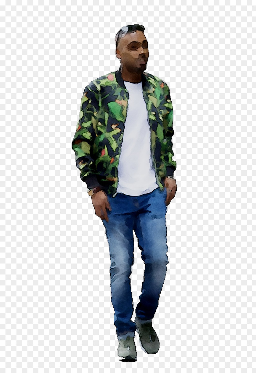 Camouflage M Denim Jacket PNG