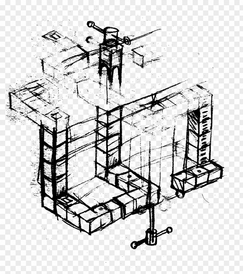 Monument Valley Furniture Engineering Line Art Sketch PNG