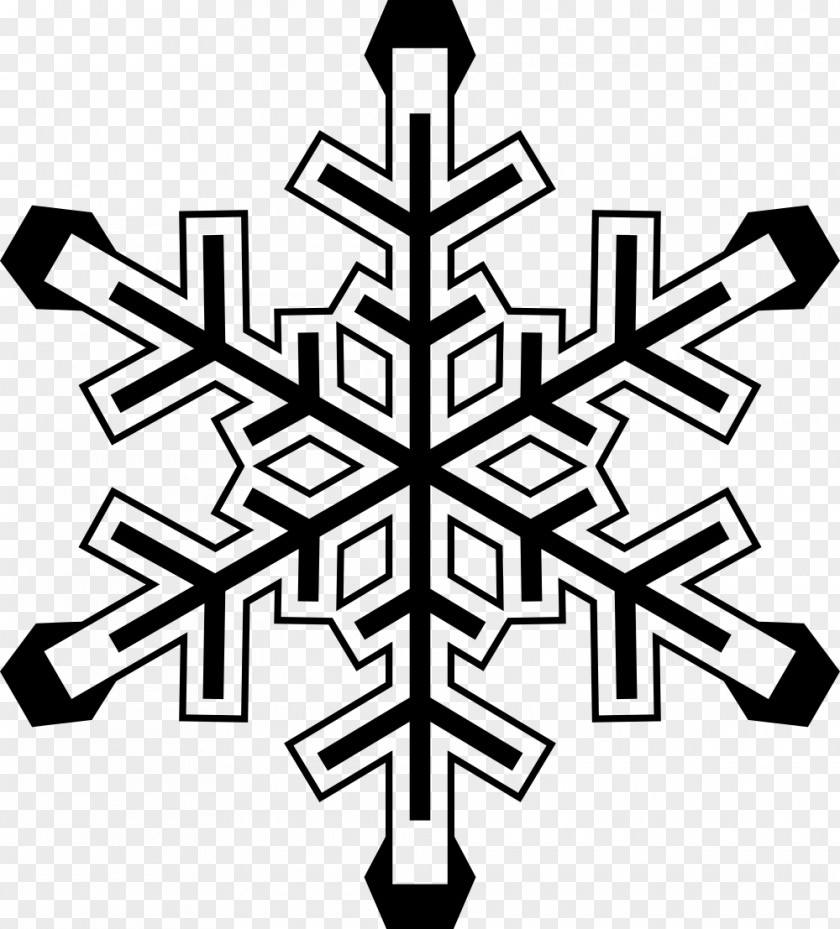 Snowflake Bumper Sticker Hexagon Clip Art PNG