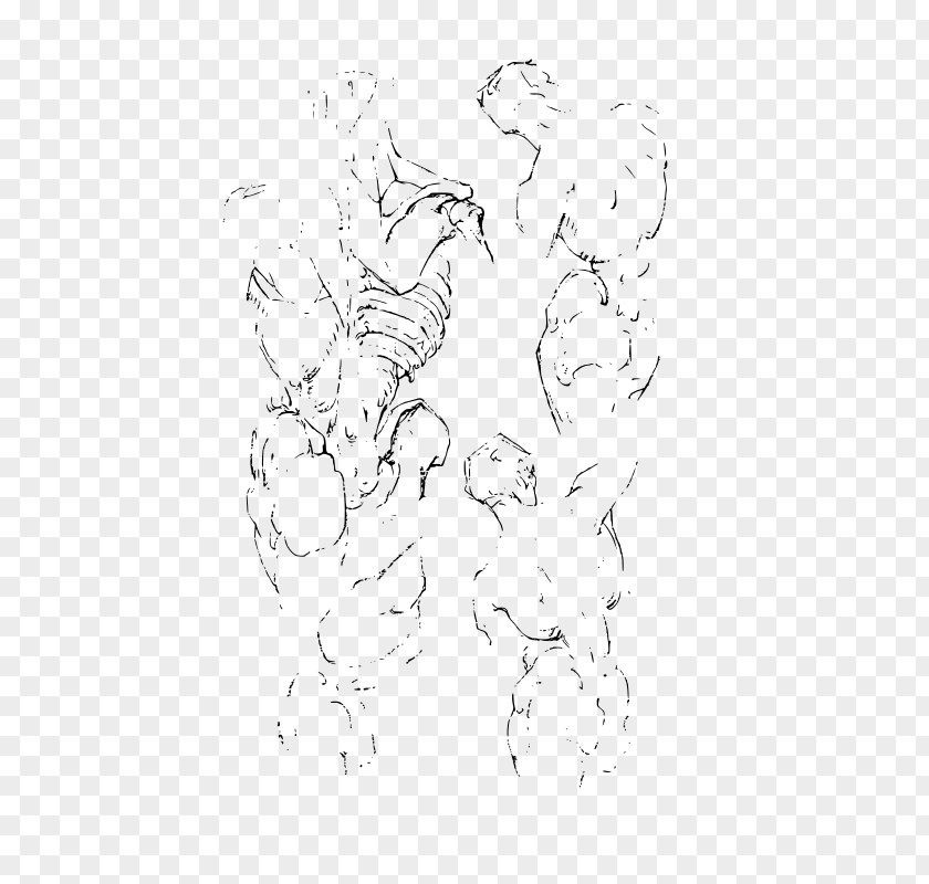 Constructive Anatomy Drawing Sketch PNG