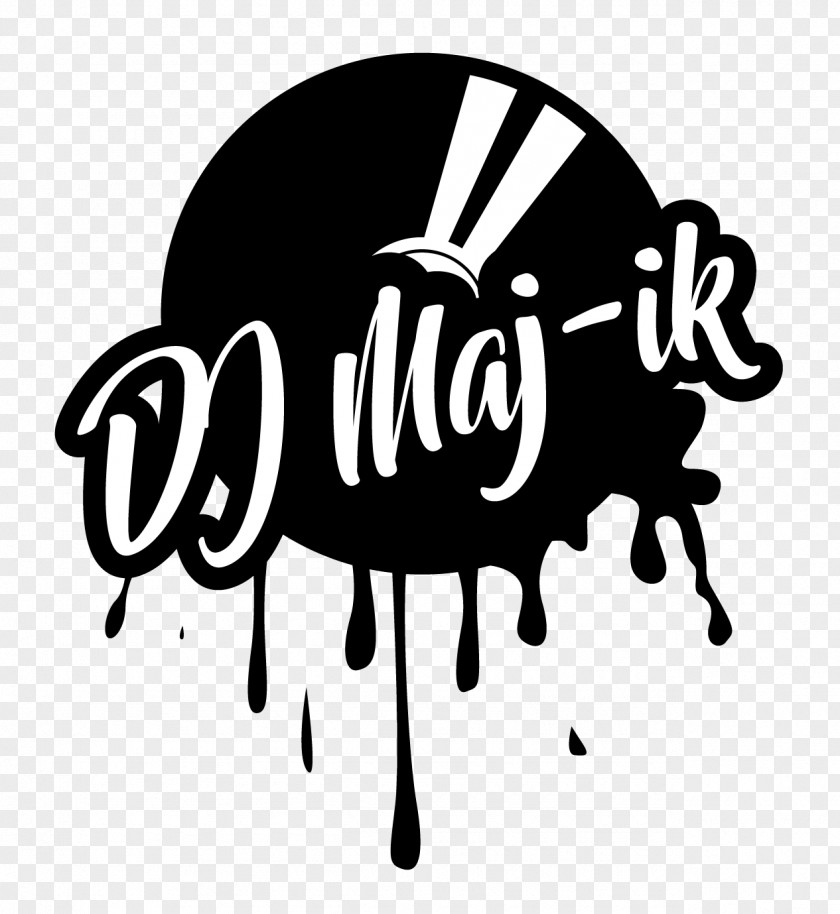 Design Logo Graphic Disc Jockey PNG