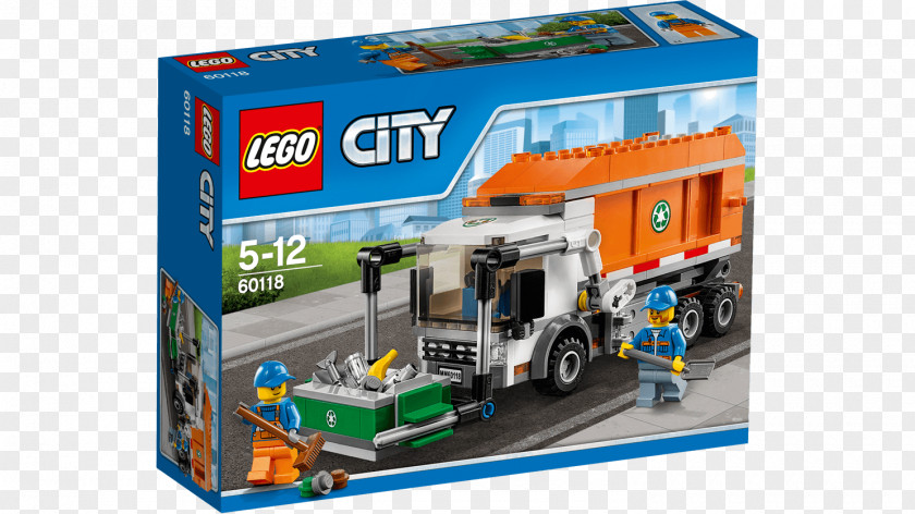 Garbage Truck LEGO 60118 City Lego Toy PNG