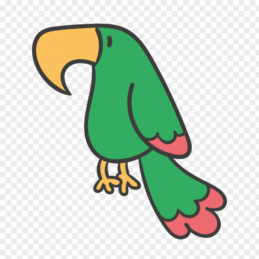 90 Embroidery Sticker Macaw Parrot PNG